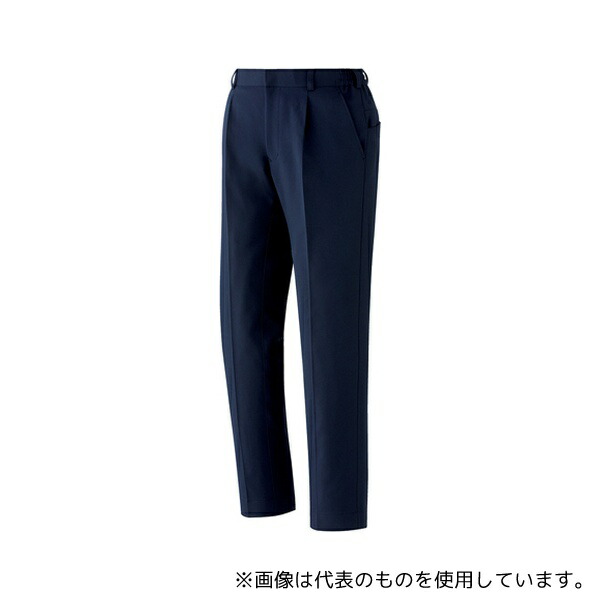 ミドリ安全 VE827-SITA-LL 秋冬作業服 帯電防止JIS適合 ベルデクセルフレックス 男女共用パンツ VE827下 ネイビー LL