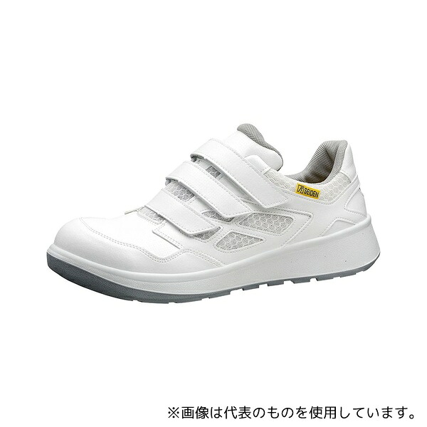 ミドリ安全 G4695S-W-22.5 JIS帯電防止規格認定 バンドタイプ セフティスニーカー G4695ホワイト静電 22.5cm｜ファーストFACTORY