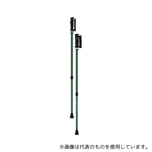 シナノ 650212 もっと安心2本杖 グリーン