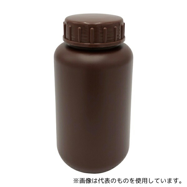 ニッコー・ハンセン 1032-03 標準規格瓶 丸型広口(遮光)500mL セットなし 1ケース(75本入)