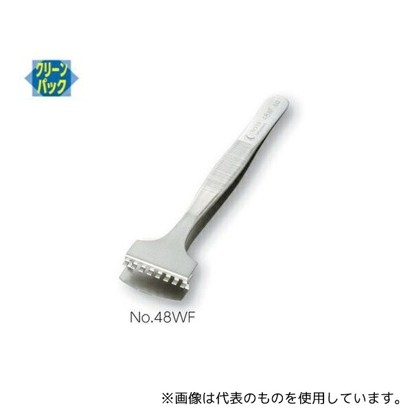 IDEAL-TEK No.48WF フラットピンセット 幅広 特殊鋼｜ファーストFACTORY