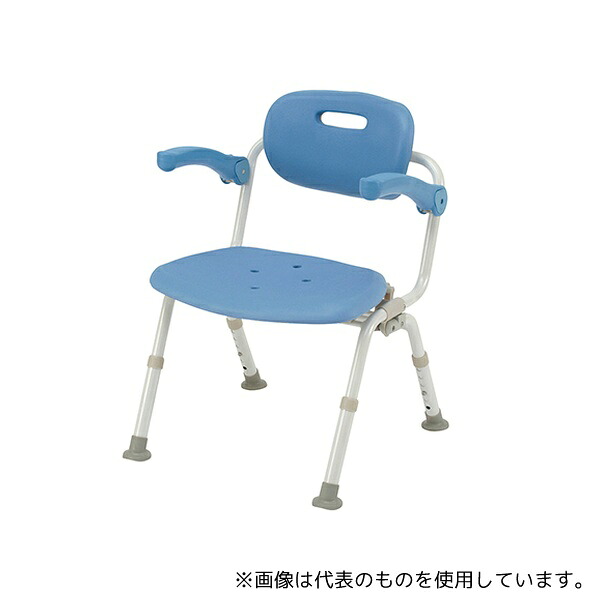 パナソニックエイジフリー PN-L41522A シャワーチェアワイドSPおりたたみN(ユクリア) ワンタッチ開閉 あり ブルー