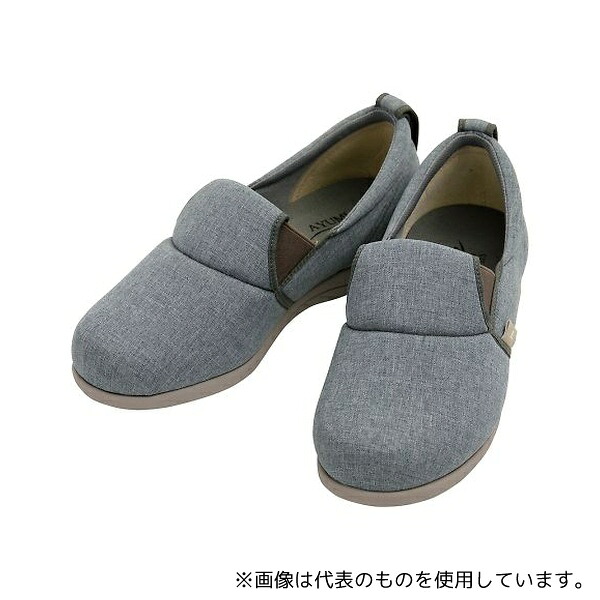 徳武産業 1043 ゆったり簡単スリップオン グレー S