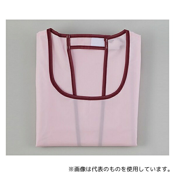 松本ナース産業 402 入浴介助エプロン (面ファスナータイプ) ピンク/ LL