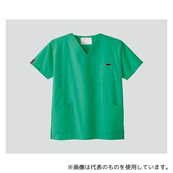 PANTONE(フォーク) 7000SC M スクラブ (男女兼用/右肩ホック式) エメラルド/M