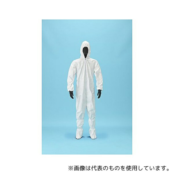 アゼアス 7680-L デュポン？タイベック？製 クリーンパック(続服・シューズカバーセット) L