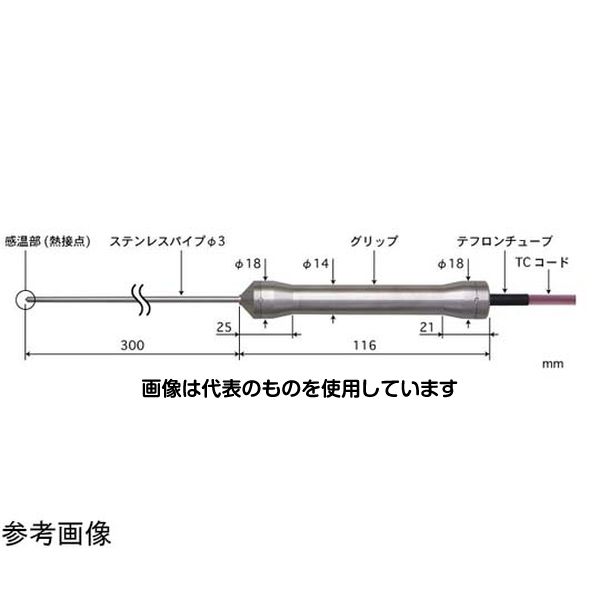 安立計器 HACCP対応食品用中心温度センサ BCシリーズ -200～300℃ 応答速度(秒)：3 BC-31E-030-TC1-ASPC 入数：1本