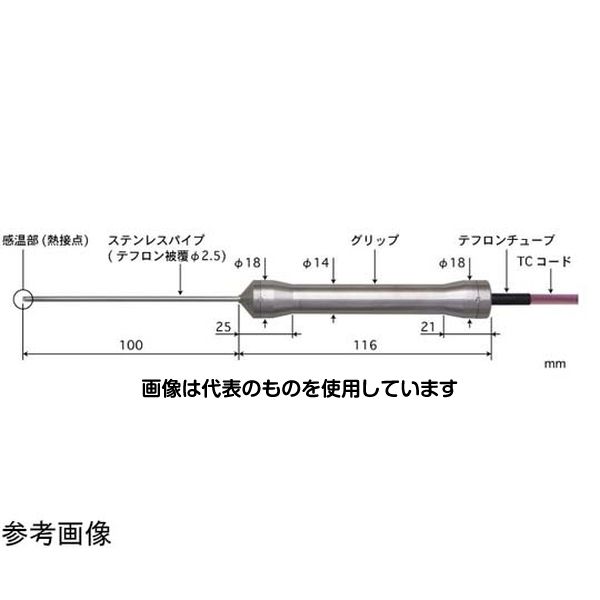 安立計器 HACCP対応食品用中心温度センサ BCシリーズ -200～200℃ 応答速度(秒)：20 BC-22E-010-TC1-ASPC 入数：1本