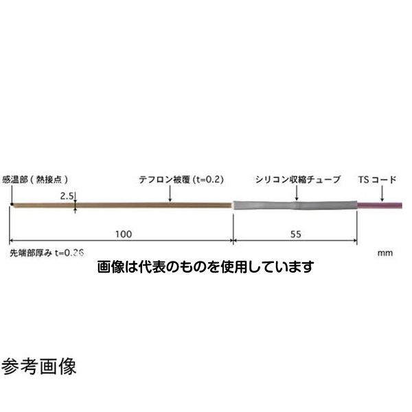 安立計器 テープ形多目的温度センサ STシリーズ -50～210℃ 8秒 尖り 100mm Kタイプ ST-32K-010-TS1-ANP 入数：1本