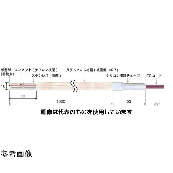 安立計器 テープ形多目的温度センサ STシリーズ -50～210℃ 2秒 1000mm Eタイプ ST-25E-100-TC1-ANP 入数：1本