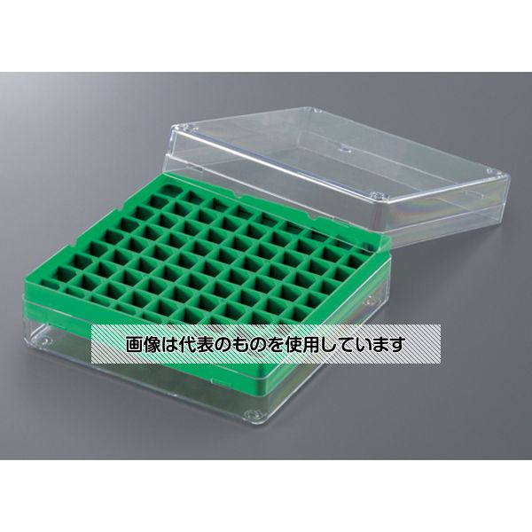 アズワン(AS ONE) フリーズラック 81本立 緑 10個入 IR-81G 入数：1箱(10個入)