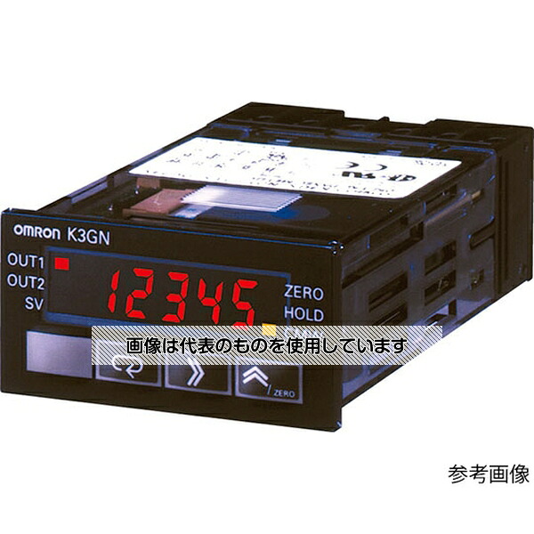 アズワン(AS ONE) 小型デジタルパネルメータ K3GN K3GN-NDC-FLK DC24V 入数：1個