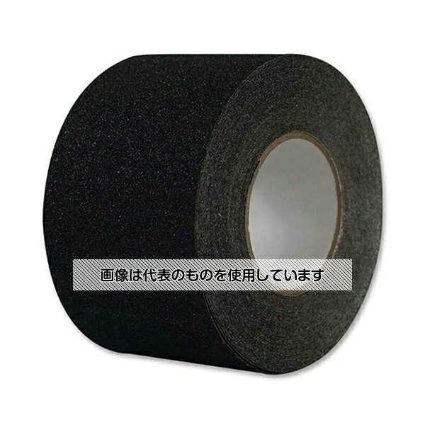 セーフラン安全用品 アルミ滑り止めテープ 黒 100mm×18m 14452 入数：1巻