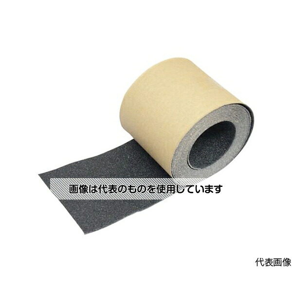トラスコ中山 ノンスリップテープ 屋外用 50mmX5m 10巻お纏め品 黒 TNS50-10 BK 入数:1箱(10巻入)