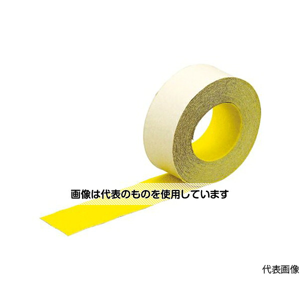 トラスコ中山 ノンスリップテープ 屋外用 50mmX5m 10巻お纏め品 黄 TNS50-10 Y 入数：1箱(10巻入)