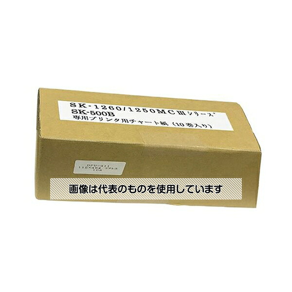 佐藤計量器製作所 デジタル温度計SK-1260/1250MCIII専用プリンタ用チャート紙 10巻入 8009-82 入数：1個