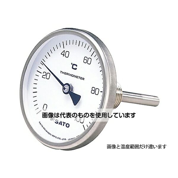 アズワン(AS ONE) バイメタル式温度計 2110-12 -30～50℃ 100mm BM-T-75S 入数：1セット