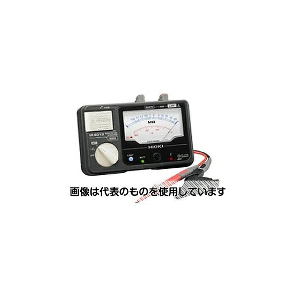 日置電機 アナログメグオームハイテスタ 500V／100MΩ 単レンジ(スイッチなしリード附属) IR4013-10 入数：1個 21,701円
