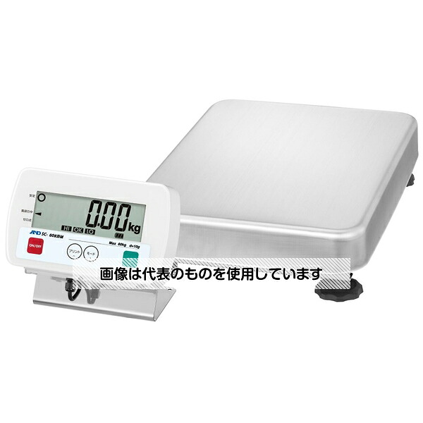 アズワン(AS ONE) フレーム SUS304 防塵・防水台はかり SCシリーズ ひょう量:60kg 最小表示:10g SC60KBM-JA 入数：1個