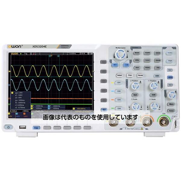 OWON OWONデジタル・オシロスコープ200MHz4CH XDS3204E 入数：1台