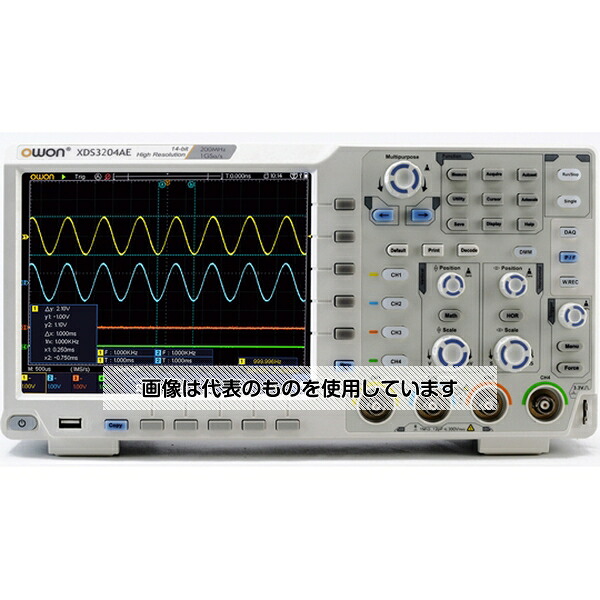 OWON OWONデジタル・オシロスコープ200MHz4CH XDS3204AE 入数：1台