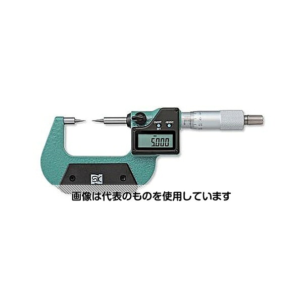 新潟精機（SK） 0-25mmマイクロメーター(デジタル/ポイント) EA725EH-49A 入数：1個