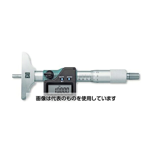 新潟精機（SK） 0-25mm/63mmデプスマイクロメーター(デジタル) EA725FE-5A 入数：1個