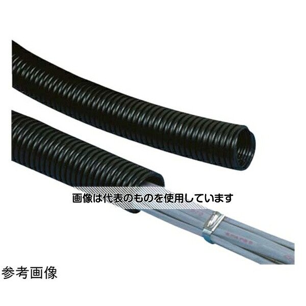 アズワン(AS ONE) コルゲートチューブ耐熱性ナイロン6スリットなし黒 CLTS35N-C 入数：1巻