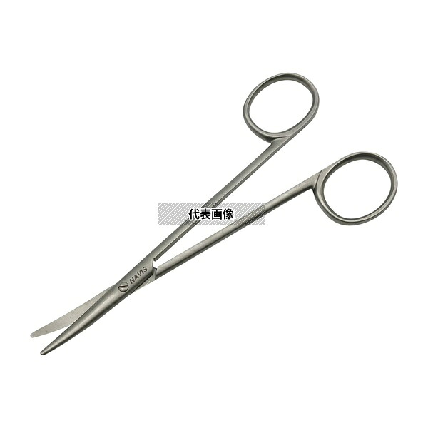 アズワン MZS-2 メッツェンバウム剪刀(丸型) 反 140mm