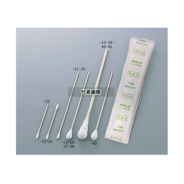 日本綿棒 1A1508 メンティップ(木軸) 婦人科・咽喉科・皮膚科 φ8.0×153mm 1箱(1本×300袋入)