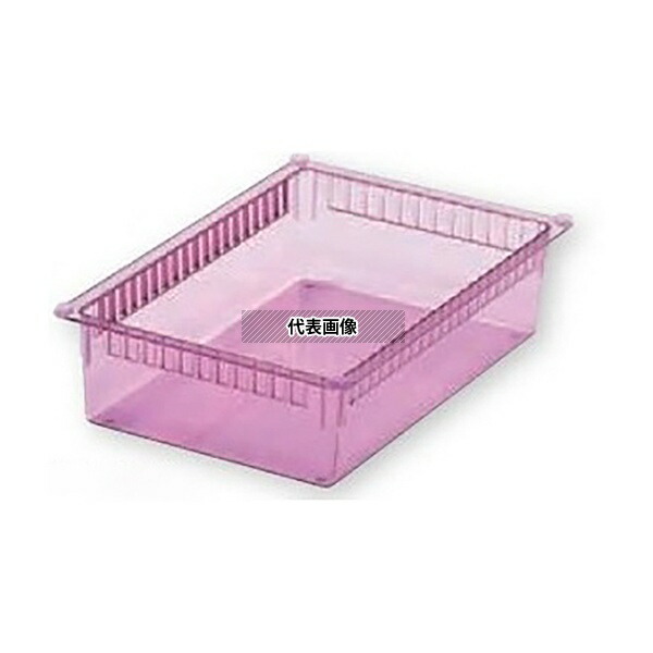 ナビス(アズワン) NRT-150PKCV アルティア スタンダードポリカトレー クリアピンク 600×400×160