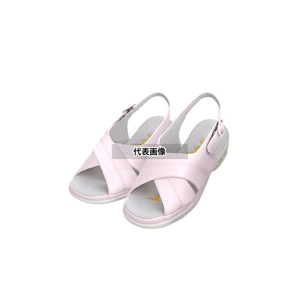 ビーウェル PN00202 パーフェクトナース(ナースシューズ) クロスバンド ピンク L