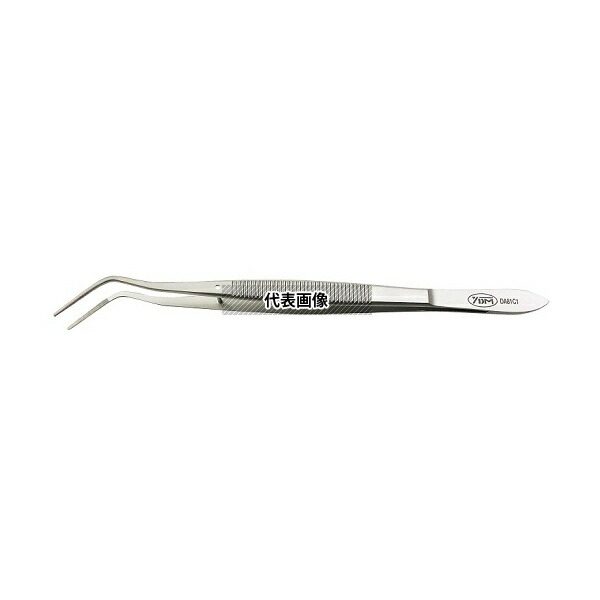 YDM DA81C1 ピンセット(無鈎)溝付き 160mm