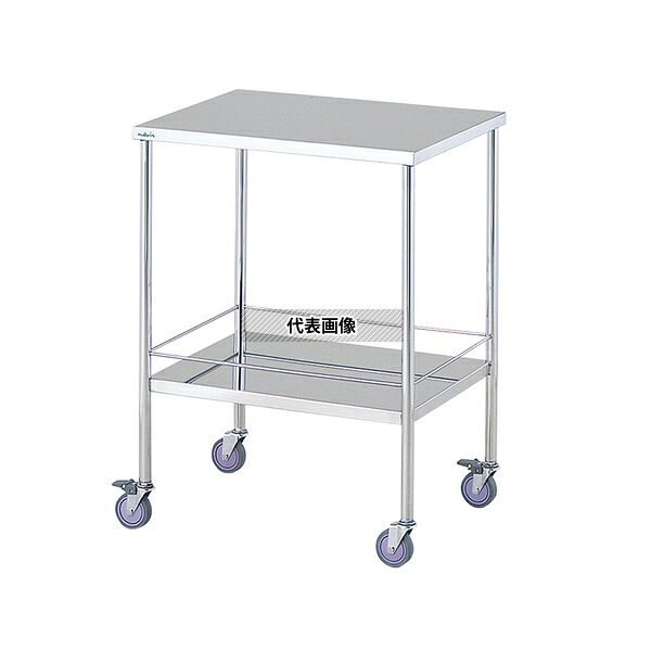 ナビス(アズワン) KWC2 エコノミー回診車 2段 600&times;450&times;800mm｜ファーストFACTORY