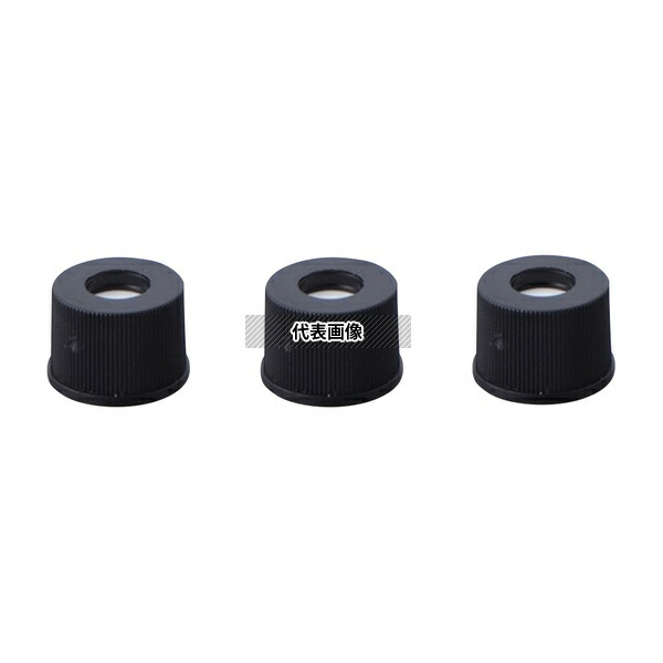 JG Finneran 806550-08 オートサンプラー用バイアル 黒キャップ (セプタム付き/シリコン・PTFE) 100個入