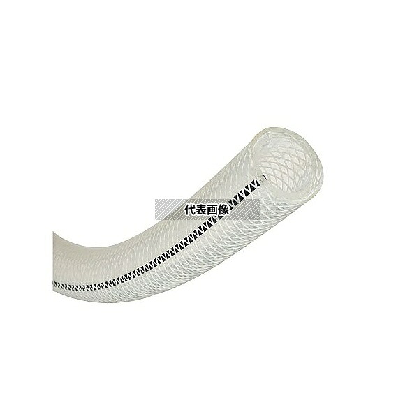 トヨックス FFE-15-2 耐薬品用帯電防止 フッ素ホース トヨフッソEホース 内径15mm×外径22mm 長さ2m