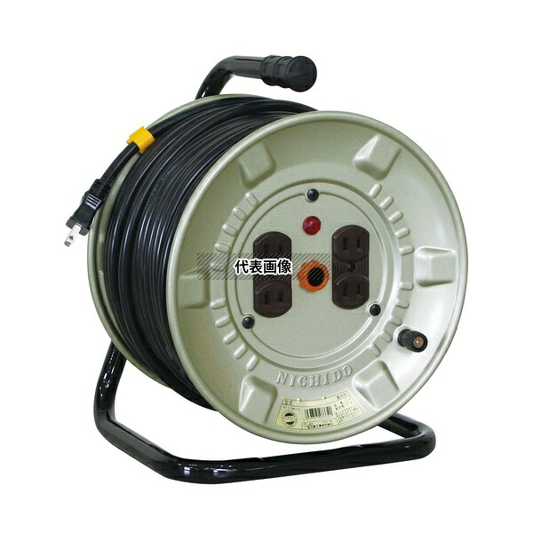 アズワン(AS ONE) 電工ドラム 100V 屋内型 アース無し 30m NNP-304D 入数：1台