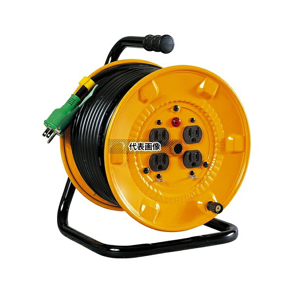 アズワン(AS ONE) 電工ドラム 100V 屋内型 アース付 30m NNP-E34 入数：1台