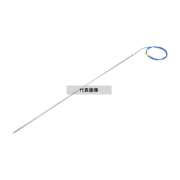 アズワン Kシース熱電対(高温度・インコネル(R)タイプ) 0～1000℃ φ6.4mm 1000mm