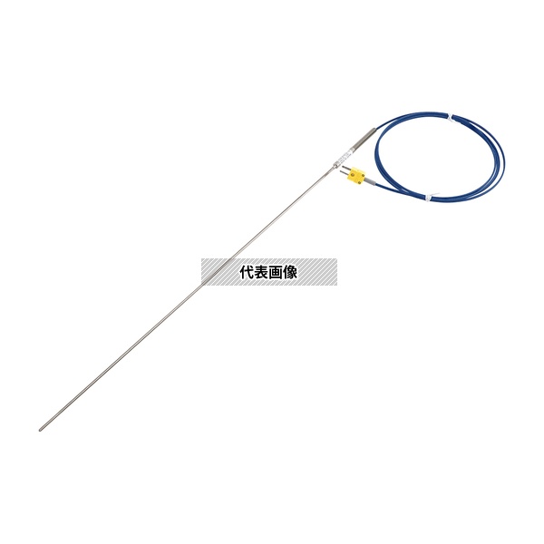 アズワン Kシース熱電対(高温度・インコネル(R)タイプ) 0～750℃ φ3.2mm 500mm