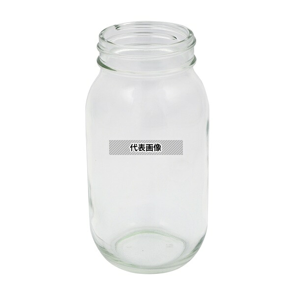 アズワン M-730 広口ガラスボトル 787mL キャップ別 20本入