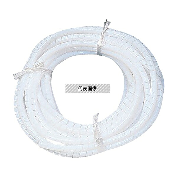 フロンケミカル フッ素樹脂(PTFE)スパイラルホース PTFE-8φ用 6×8 1巻(10m)