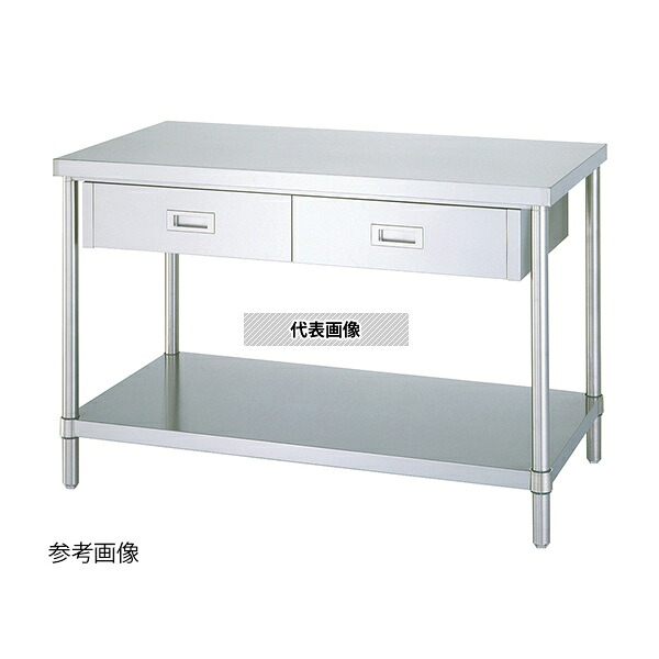 シンコー(業務用厨房機器) WDB-9045 ステンレス作業台(ベタ棚) 900×450×800mm