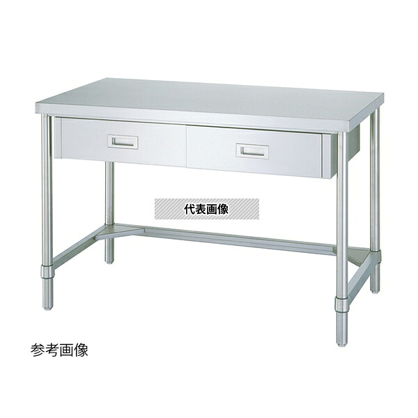 シンコー(業務用厨房機器) WDT-15060 ステンレス作業台(三方枠) 1500&times;600&times;800mm｜ファーストFACTORY