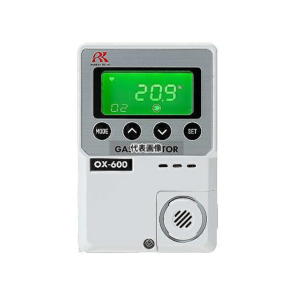 理研計器 簡易定置型酸素濃度計 OX-600(0-25vol%) 一体型 AC100V仕様 OX-600-00・AC 1個