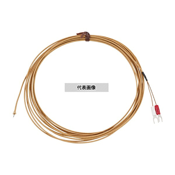 佐藤計量器製作所 DG-K-5m 被覆熱電対(デュープレックス) シリカガラス被覆 Y端子 5m