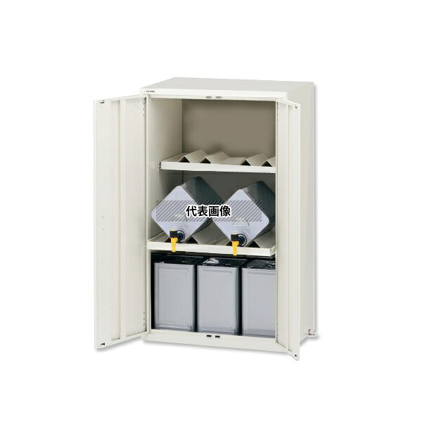 アズワン LSR-W-T ラボサーバーラック(薬品保管庫・一斗缶用) スチール製 2列2段 [法人限定]