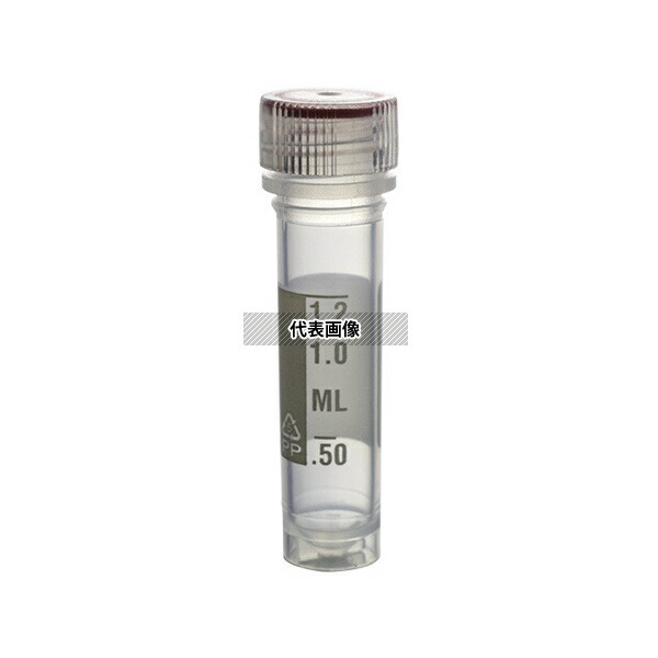 アズワン(AS ONE) スクリューキャップチューブ 自立型 目盛付き 2mL T335-6SPRTP 1箱(50個×10袋入り)