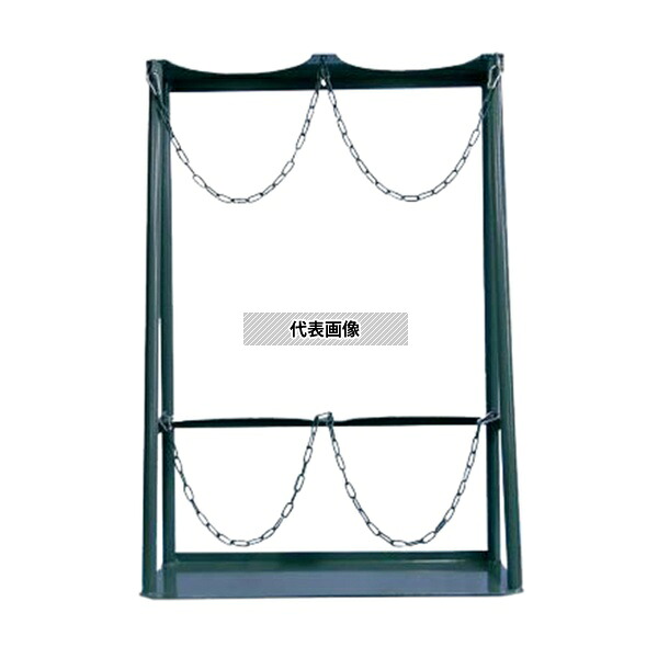 アズワン ボンベスタンド 7000L用×2本 KS-7-2 [法人限定]