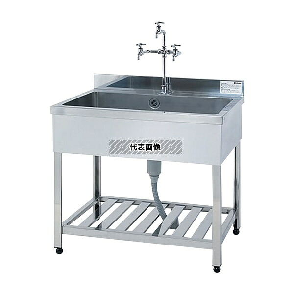 アズワン(AS ONE) 流し台 900×600×800mm(SUS430) HPK1-900-430 1台 [法人限定]